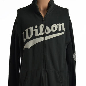 *Wilsons Sz Large 100% Cotton Zip Up Sweatshirt